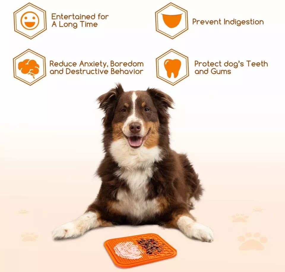 Slow Feed Dog Bowl Mat